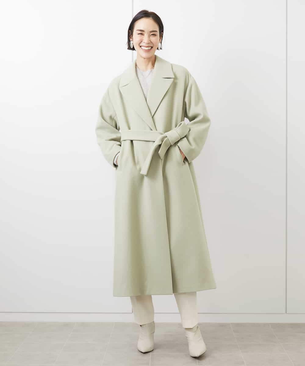 WEB限定]Super100ウールビーバーロングチェスターコート(チェスター