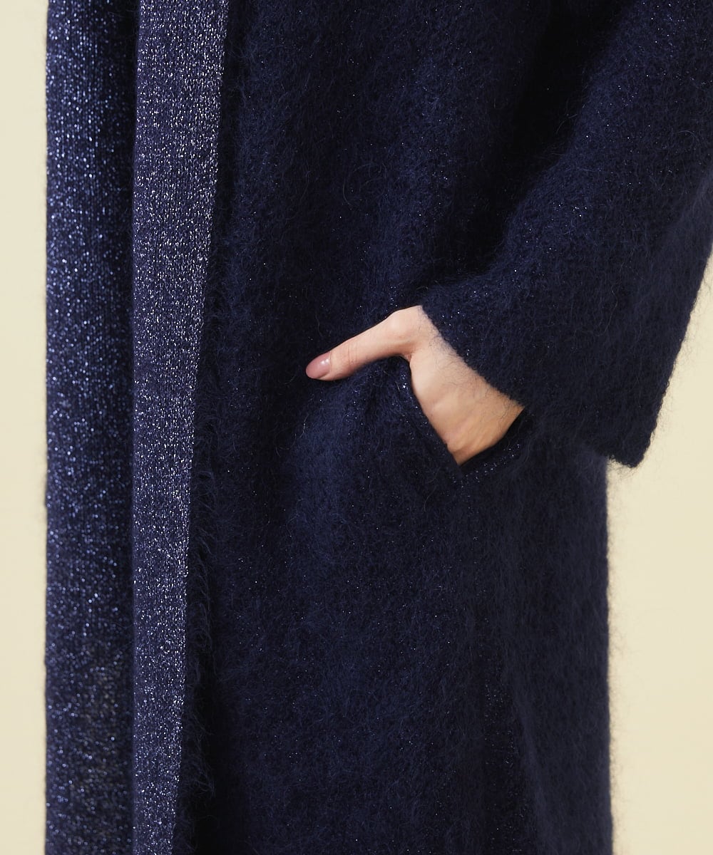 WINTER BLUE】モヘヤラメロングカーディガン(カーディガン) | Sybilla