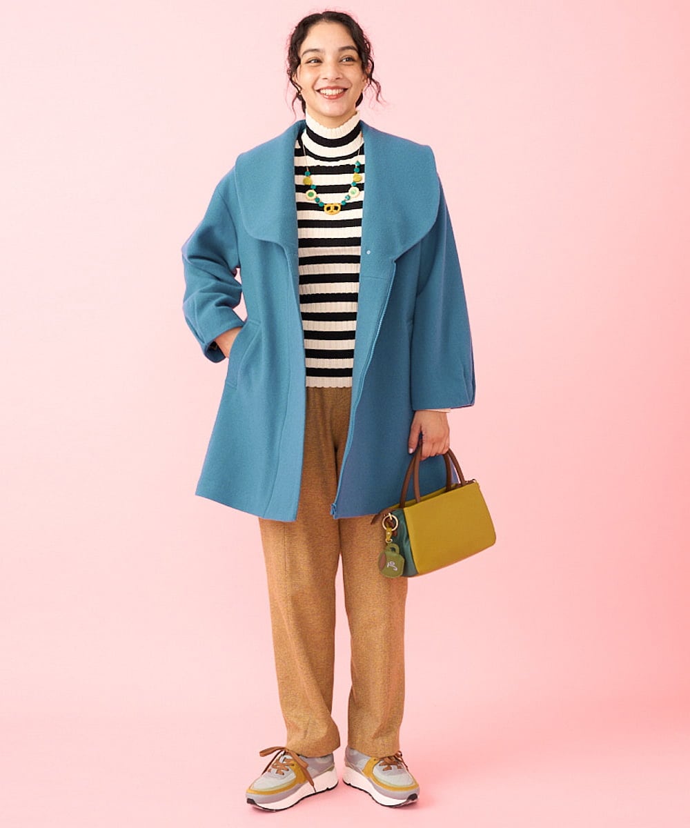 メルトン ショールカラーミドルコート(その他のコート・ブルゾン