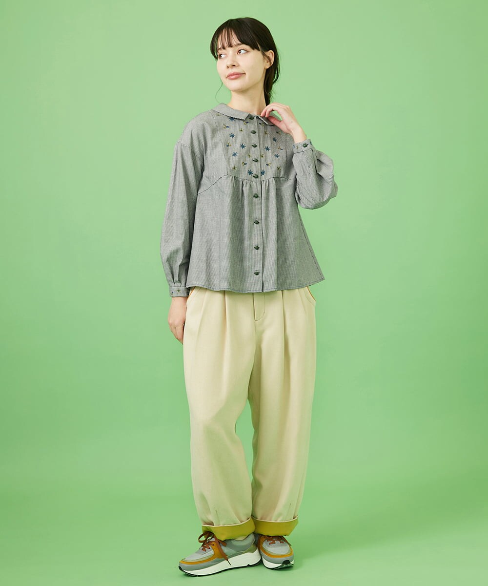 ピーチ起毛ワイドパンツ(ガウチョ・ワイドパンツ) | Jocomomola