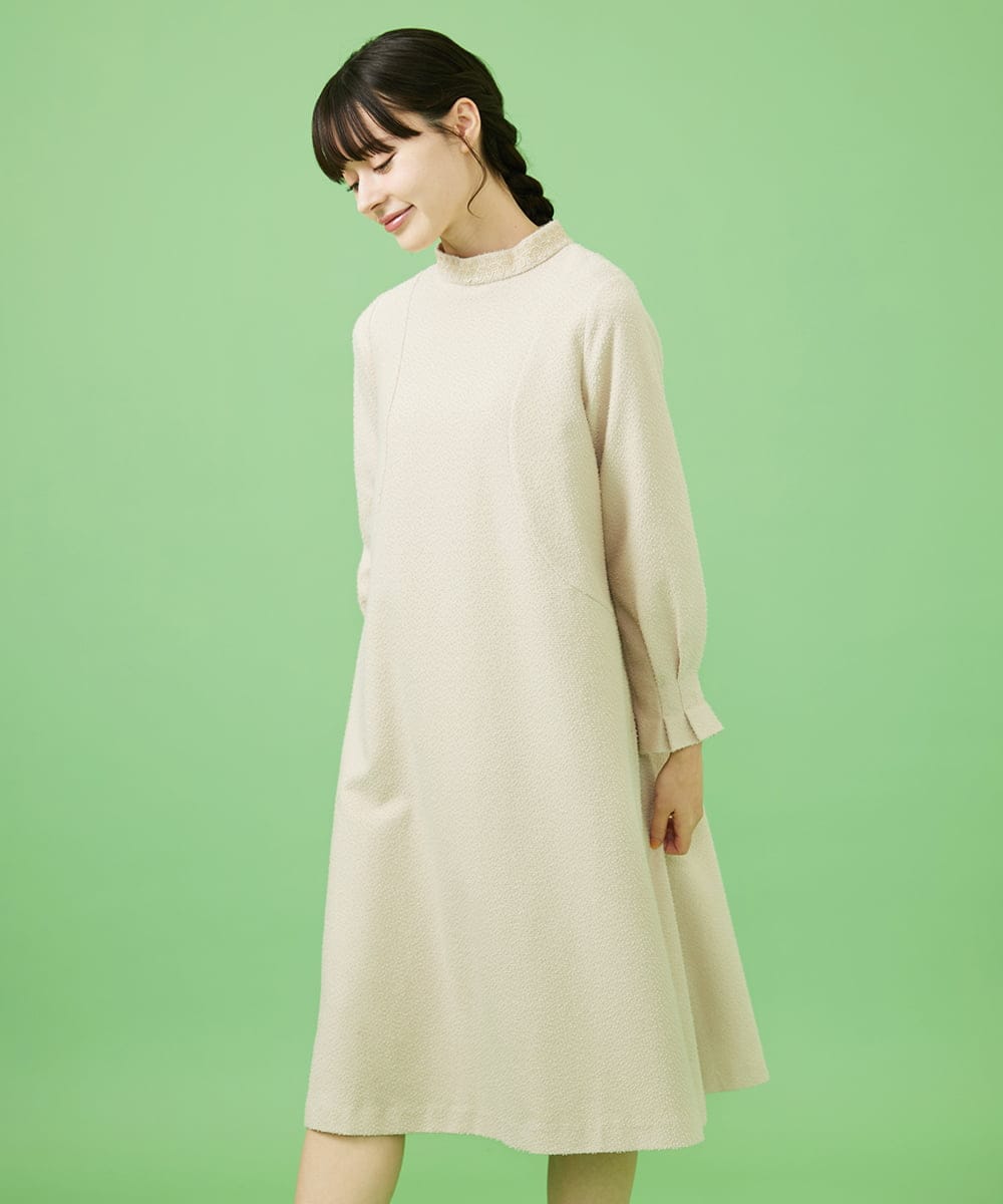 カットソーツイード ワンピース(ワンピース) | Jocomomola(ホコモモラ