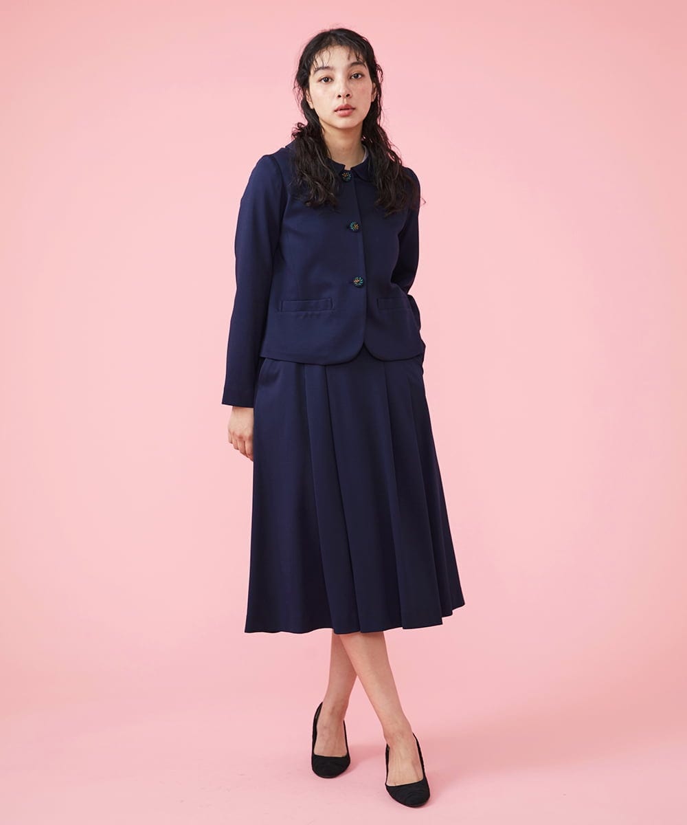 ポンチフラットカラージャケット(セットアップジャケット