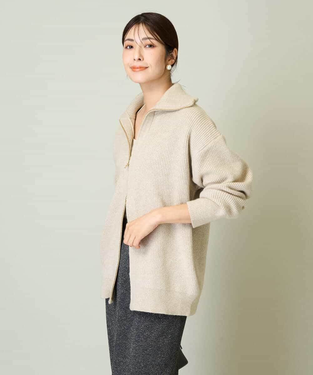 ダブルZIPニットカーディガン(カーディガン) | a.v.v(アー・ヴェ・ヴェ