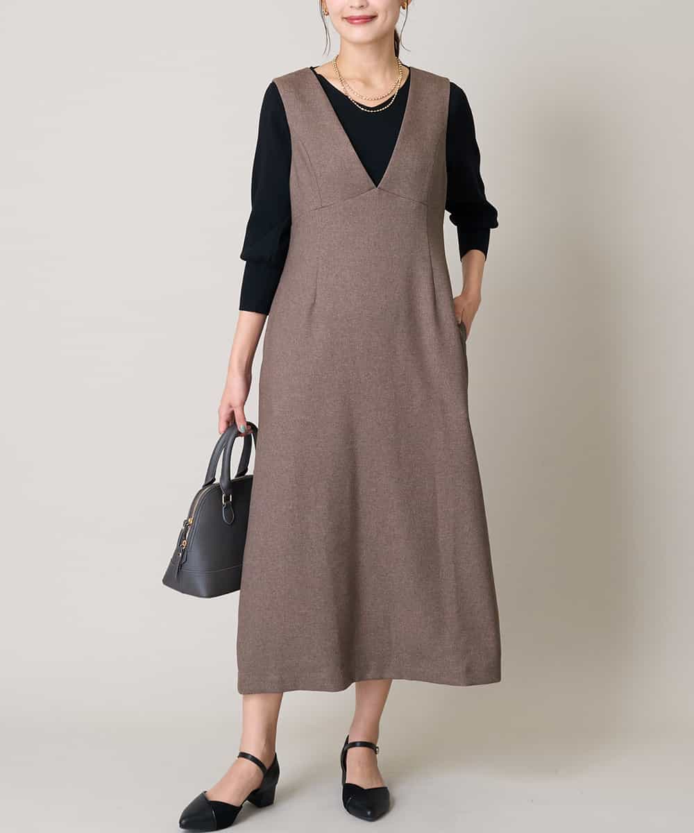洗える】ツイード調ジャンスカ(ワンピース) | a.v.v(アー・ヴェ・ヴェ
