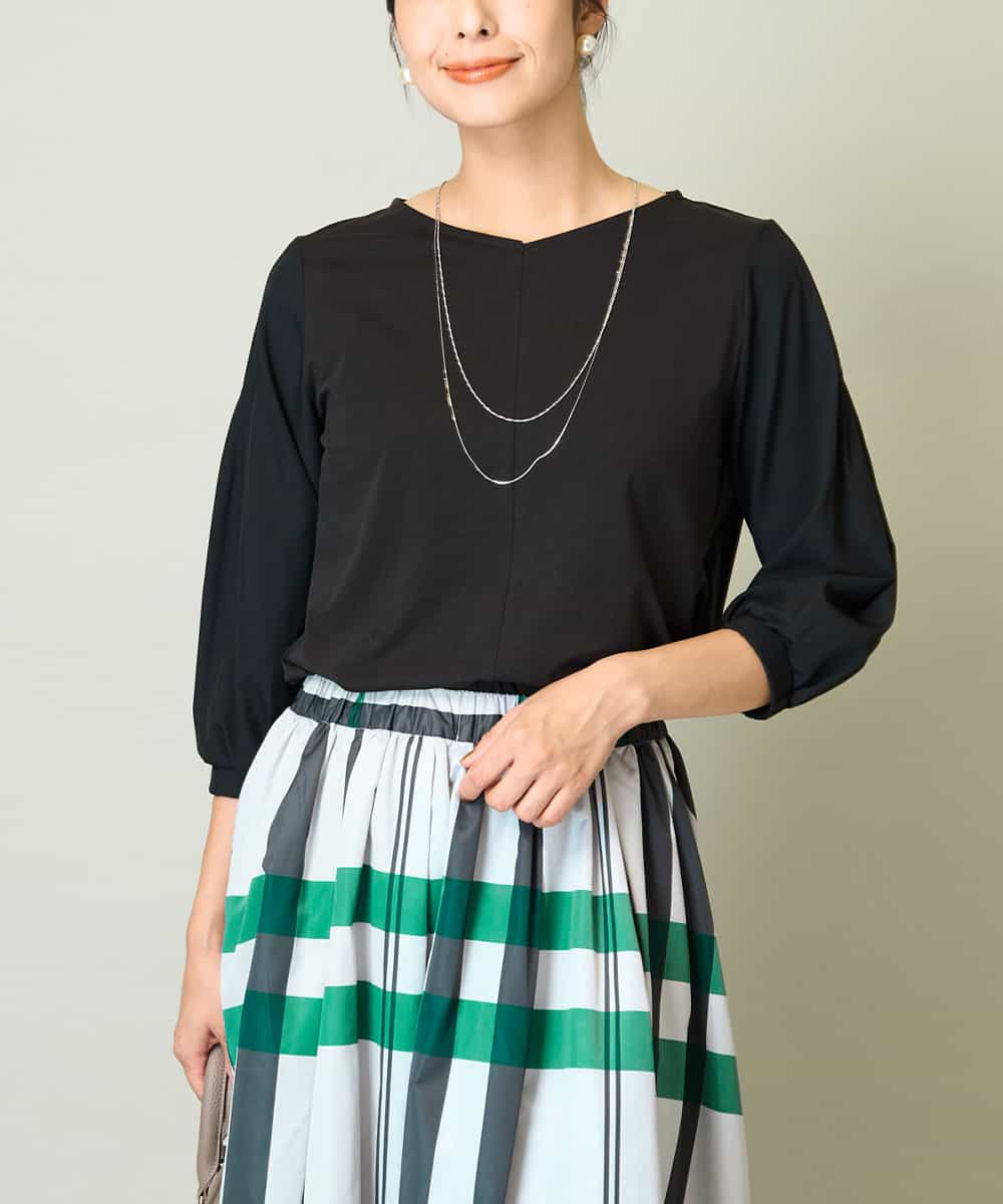 ピンタックパフスリーブトップス(カットソー・Tシャツ) | a.v.v(アー