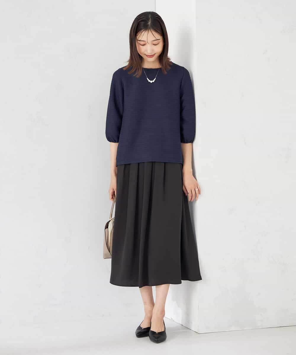 ピンタックボーダークロップドトップス(カットソー・Tシャツ) | a.v.v