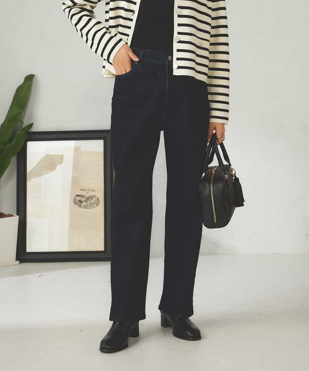 ストレッチデニムストレートパンツ(フルレングスパンツ) | a.v.v(アー