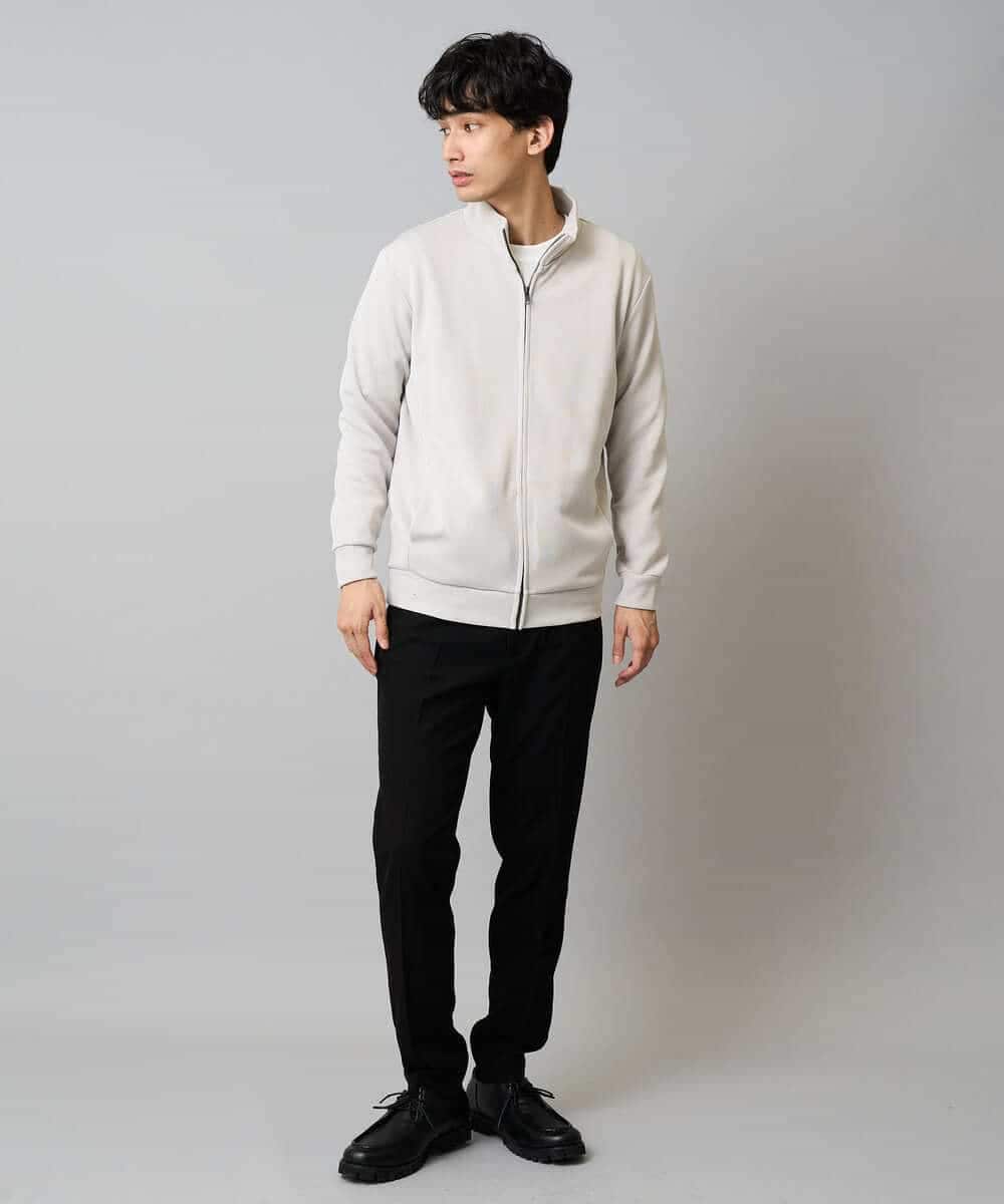 イージーケア/毛玉になりにくい】アゼダブルフェイススタンドカラー