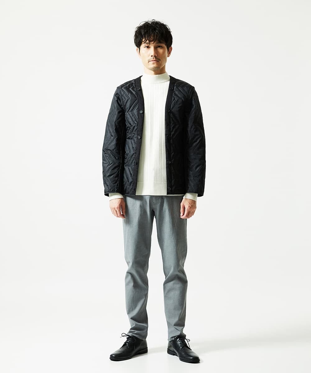 4サイズ/中綿ライナー付/3WAY】フード付きコート / 千鳥柄(モッズ