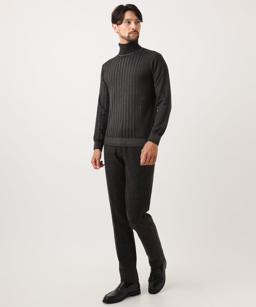 ガーメントダイリブ タートルネックニット(ニット・セーター) | MICHEL