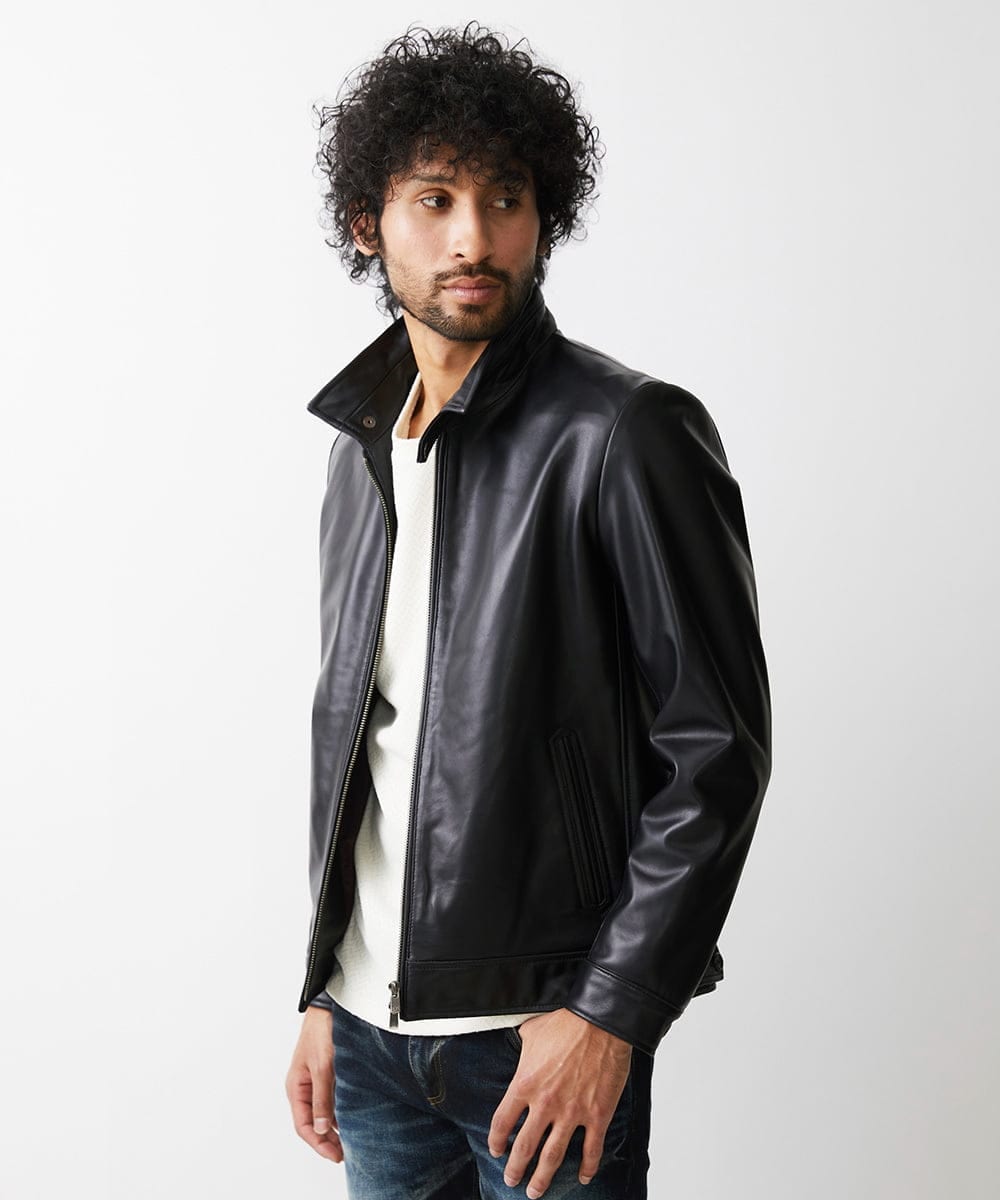 ラムレザーブルゾン(ライダースジャケット) | MICHEL KLEIN HOMME