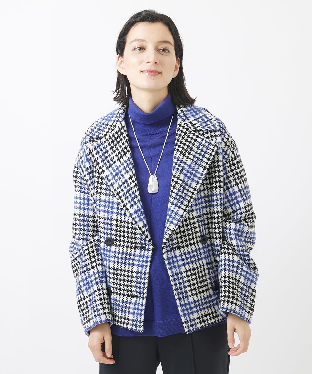 千鳥柄ツイードショートPコート(その他のジャケット・スーツ