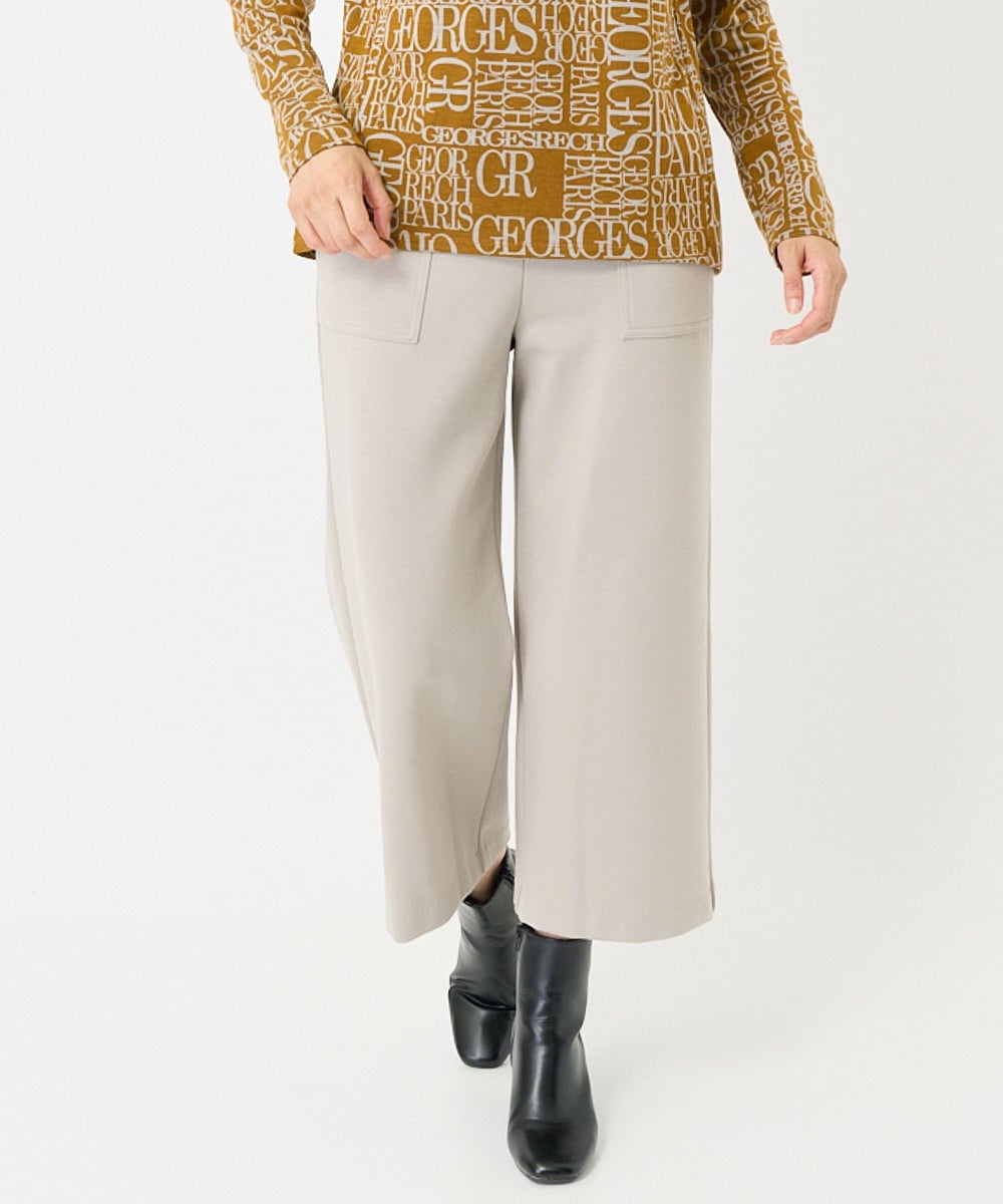 日本製]デュアルウォームガウチョパンツ(ガウチョ・ワイドパンツ