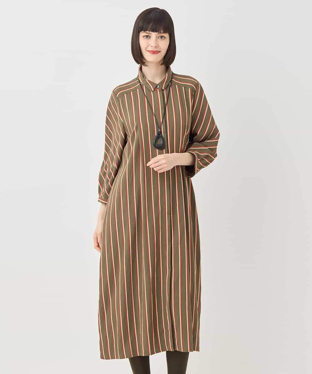 ストライプシャツワンピース(ワンピース) | HIROKO BIS(ヒロコ ビス