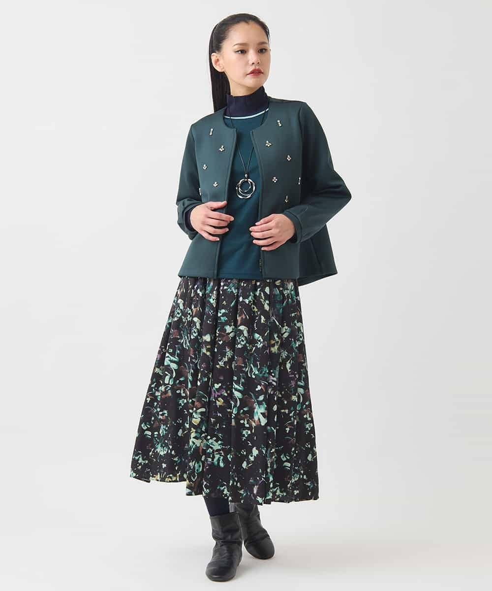 ビジューエンブロイダリーカーディガン /洗える(カーディガン