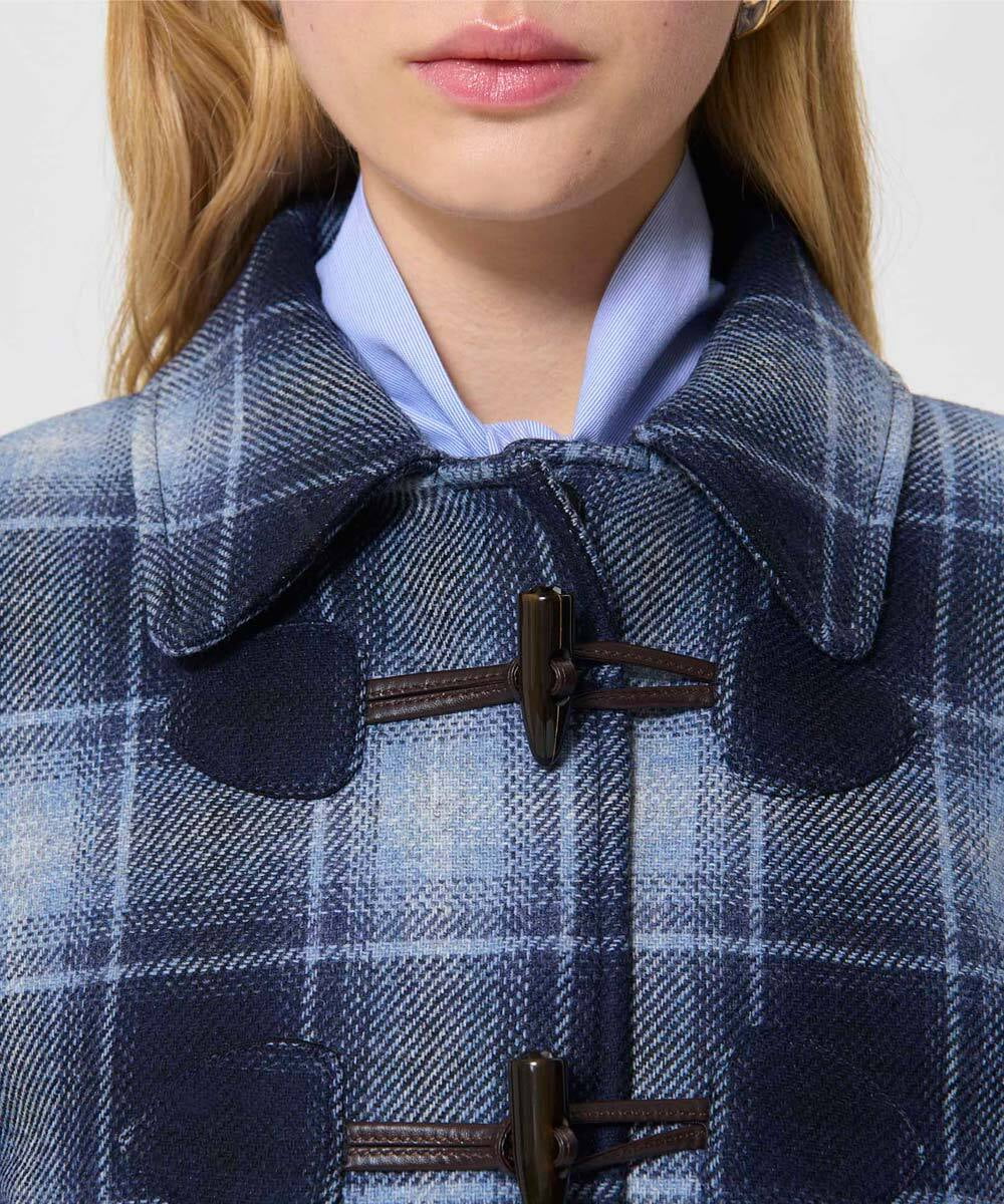 ファンシーチェックショートダッフルコート(ダッフルコート) | TARA