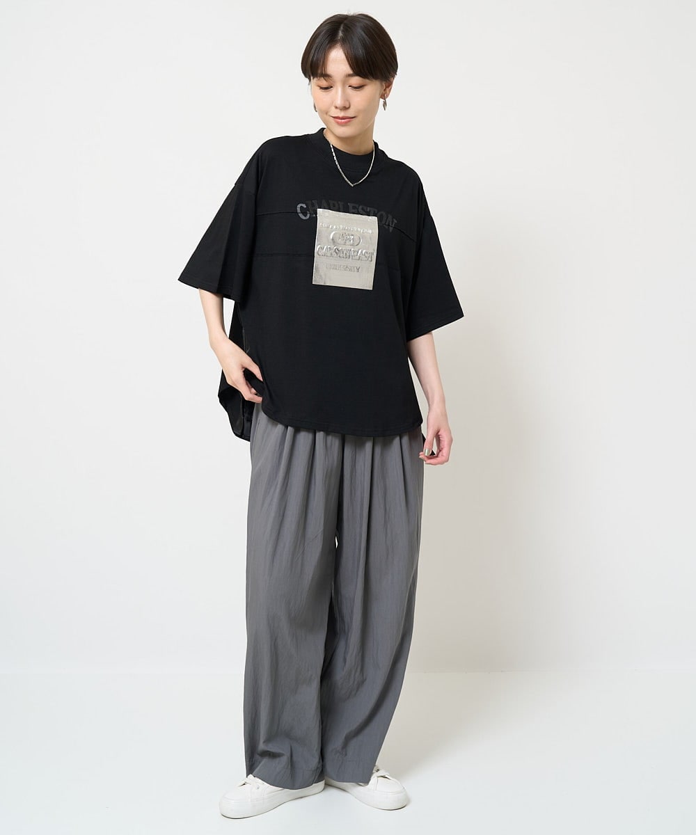 タックギャザーワイドパンツ(ガウチョ・ワイドパンツ) | al'aise