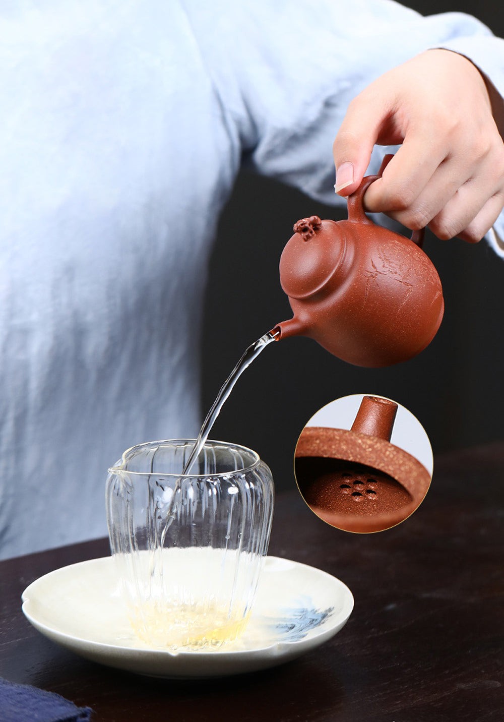 IwaiLoft 本番 中国宜興 紫砂 茶壺 急須 オシャレ 紫砂壷 朱泥 中国