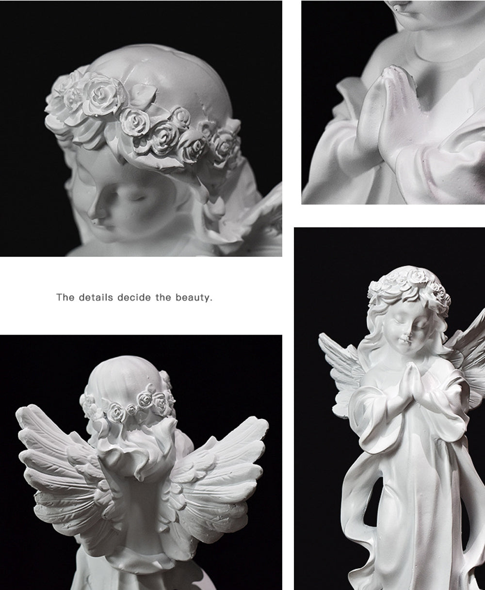 IwaiLoft エンジェル 天使像 ホワイト 白 オブジェ かわいい 縁起物