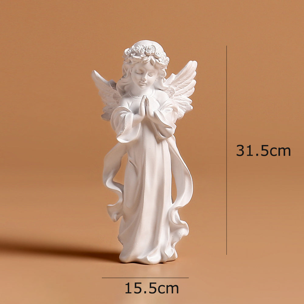 IwaiLoft エンジェル 天使像 ホワイト 白 オブジェ かわいい 縁起物