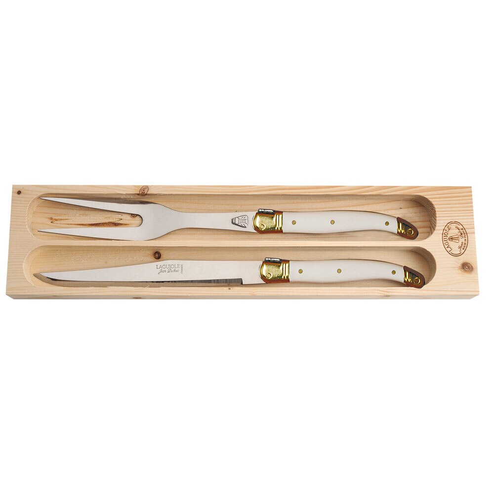 Laguiole Carving Set Ivory #27114 | IWA Wine