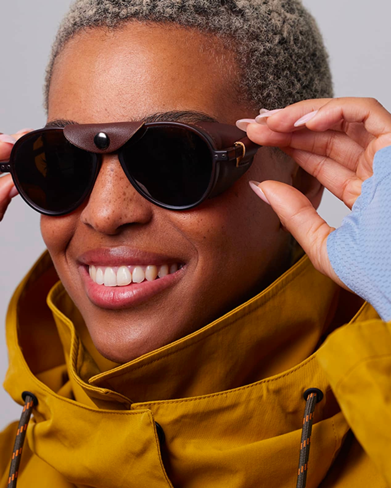 E Frozen Blue | Trendy Trapeze Blue glasses- IZIPIZI