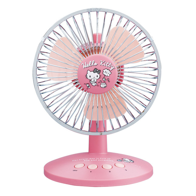 ハローキティ」たちサンリオキャラクターとのコラボUSB扇風機: J-CAST
