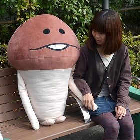 高さ1メートルの「なめこ」 ビッグサイズぬいぐるみ: J-CAST トレンド
