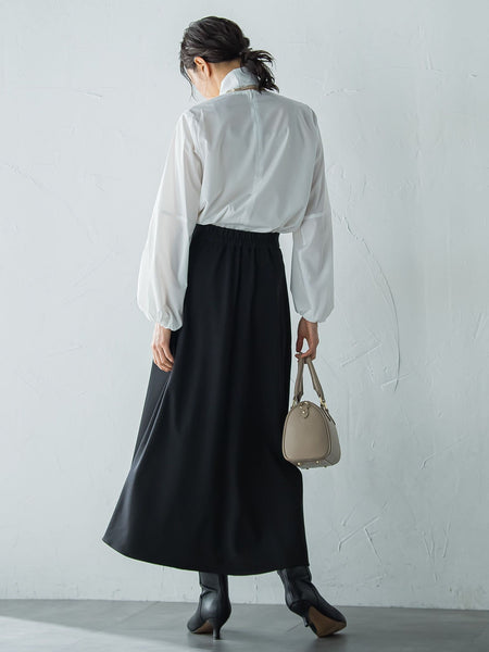 プロシェルジョーゼット フレアスカート ≪セットアップ対応/洗濯機で