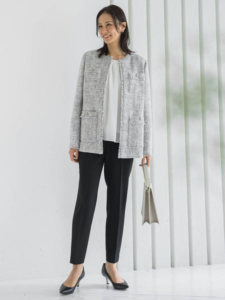 WEB限定 13号】ストレッチツイードミドルジャケット | LAUTREAMONT