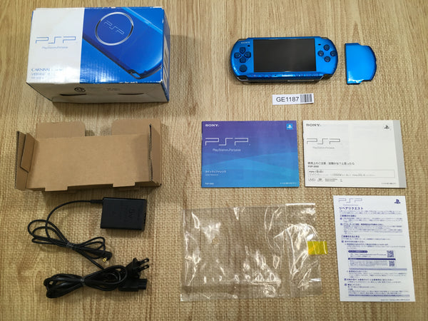 GE1187 With Defects - PSP-3000 VIBRANT BLUE Console SONY Japan