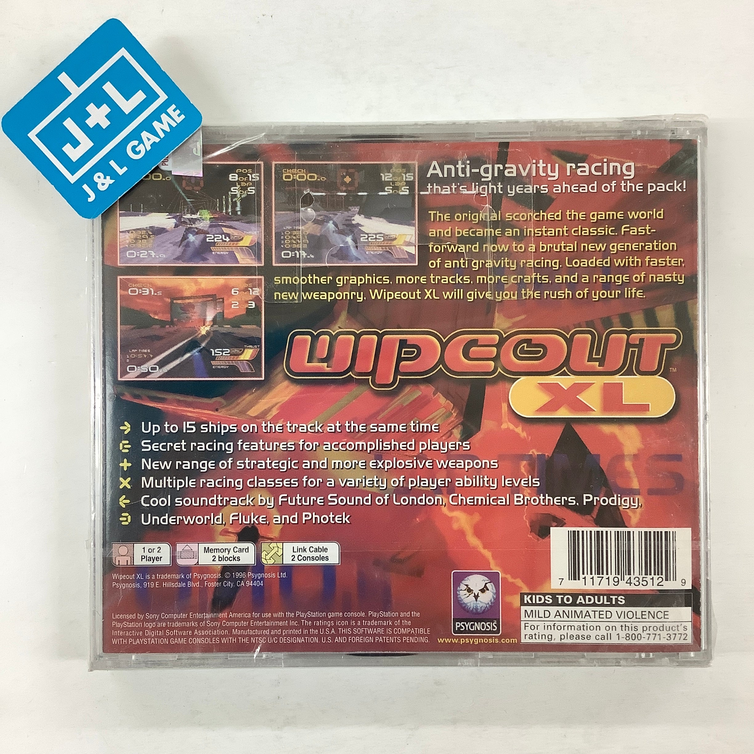 Wipeout XL - (PS1) PlayStation 1 | J&L Game