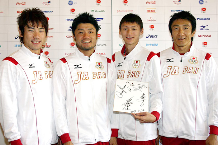 陸上競技 男子4×100mリレーチーム 塚原直貴選手 末續慎吾選手 髙平慎士