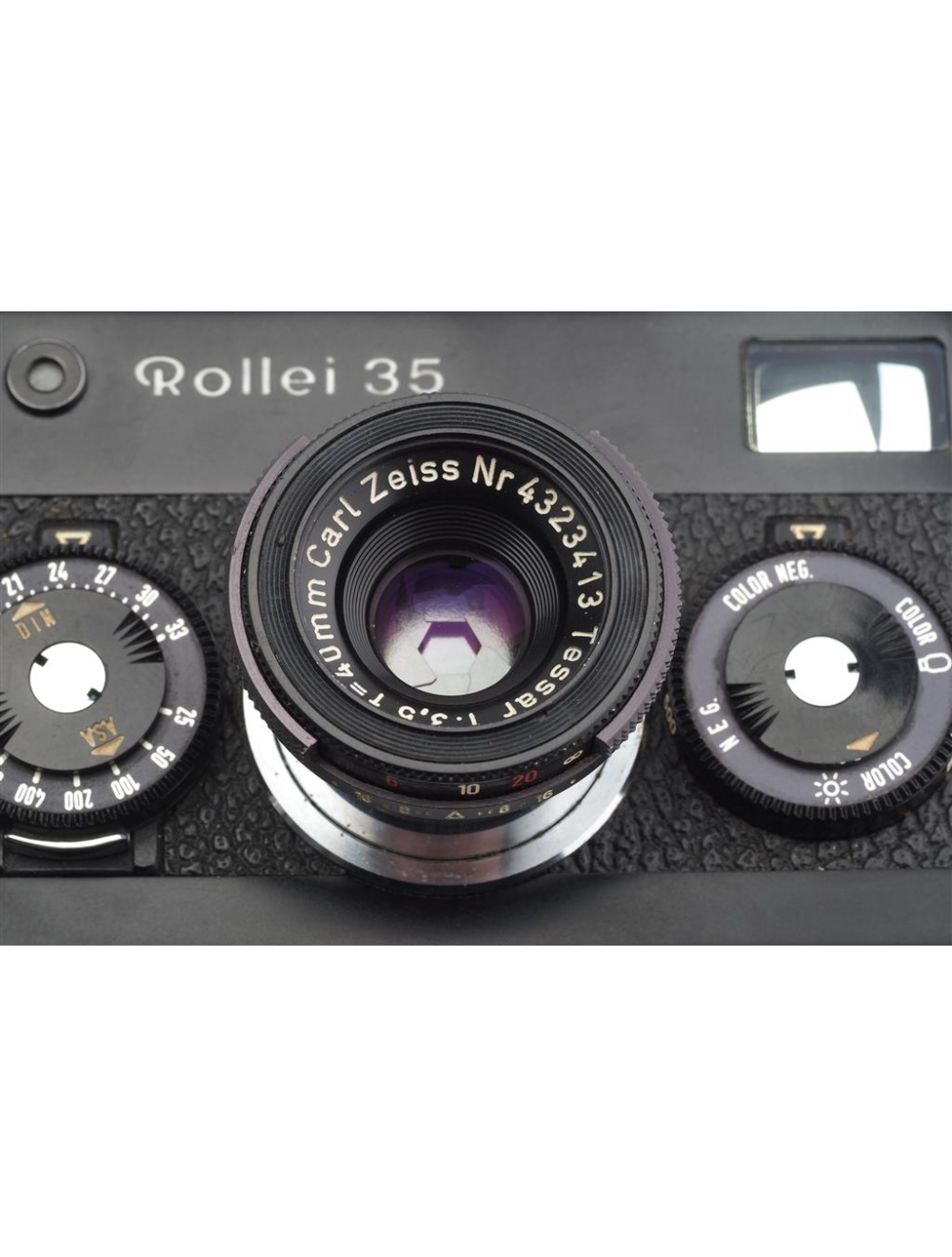 Rollei 35 Black w. Tessar 3.5/40mm & Case #3010692 Germany | JO GEIER