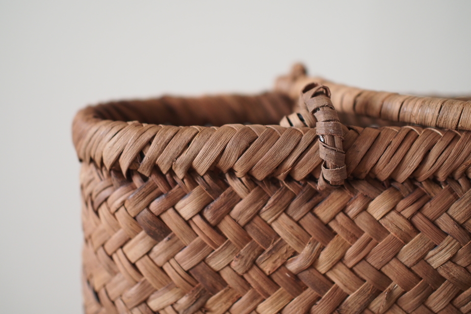 横長の山葡萄あじろ編みバッグ - ウェブショップ - jokogumo - よこぐも