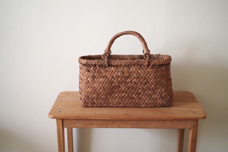 横長の山葡萄あじろ編みバッグ - ウェブショップ - jokogumo - よこぐも