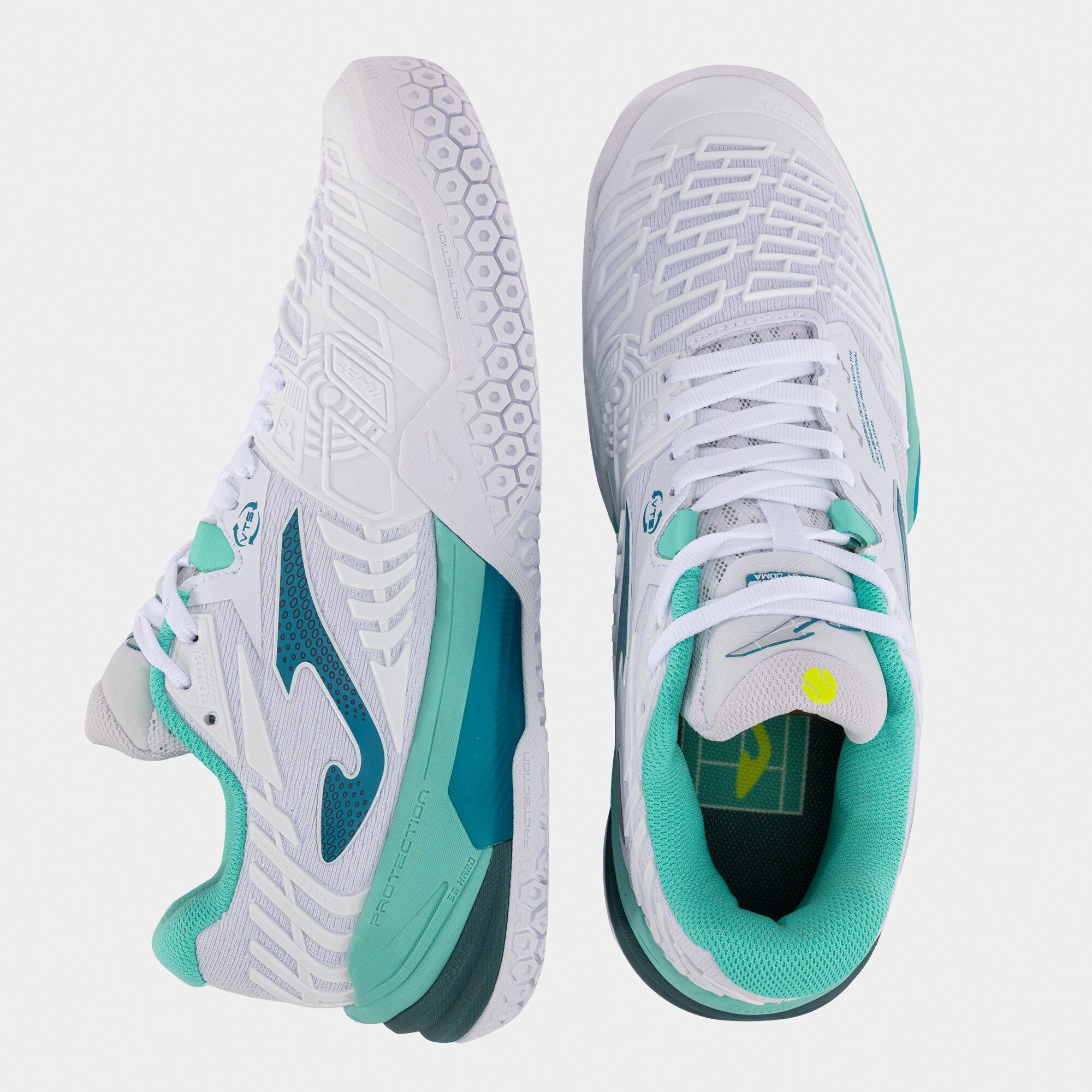 Shoes Roland Lady 24 hard court woman white turquoise | JOMA®