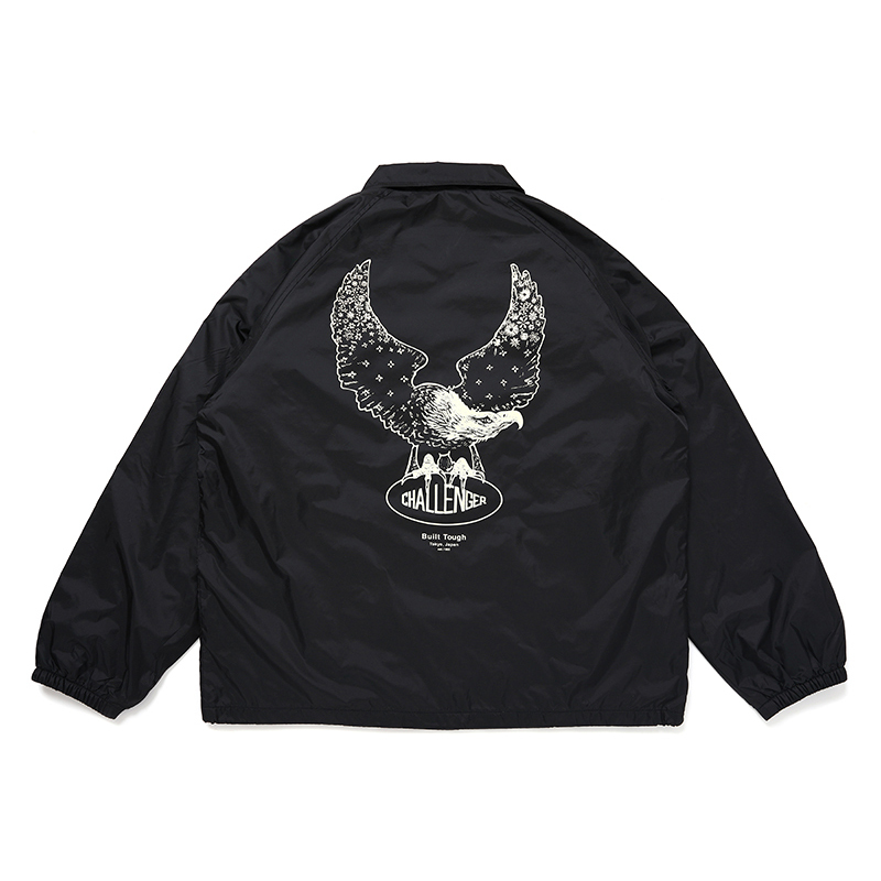 CHALLENGER/OVAL EAGLE COACH JACKET（BLACK）［オーバルイーグル