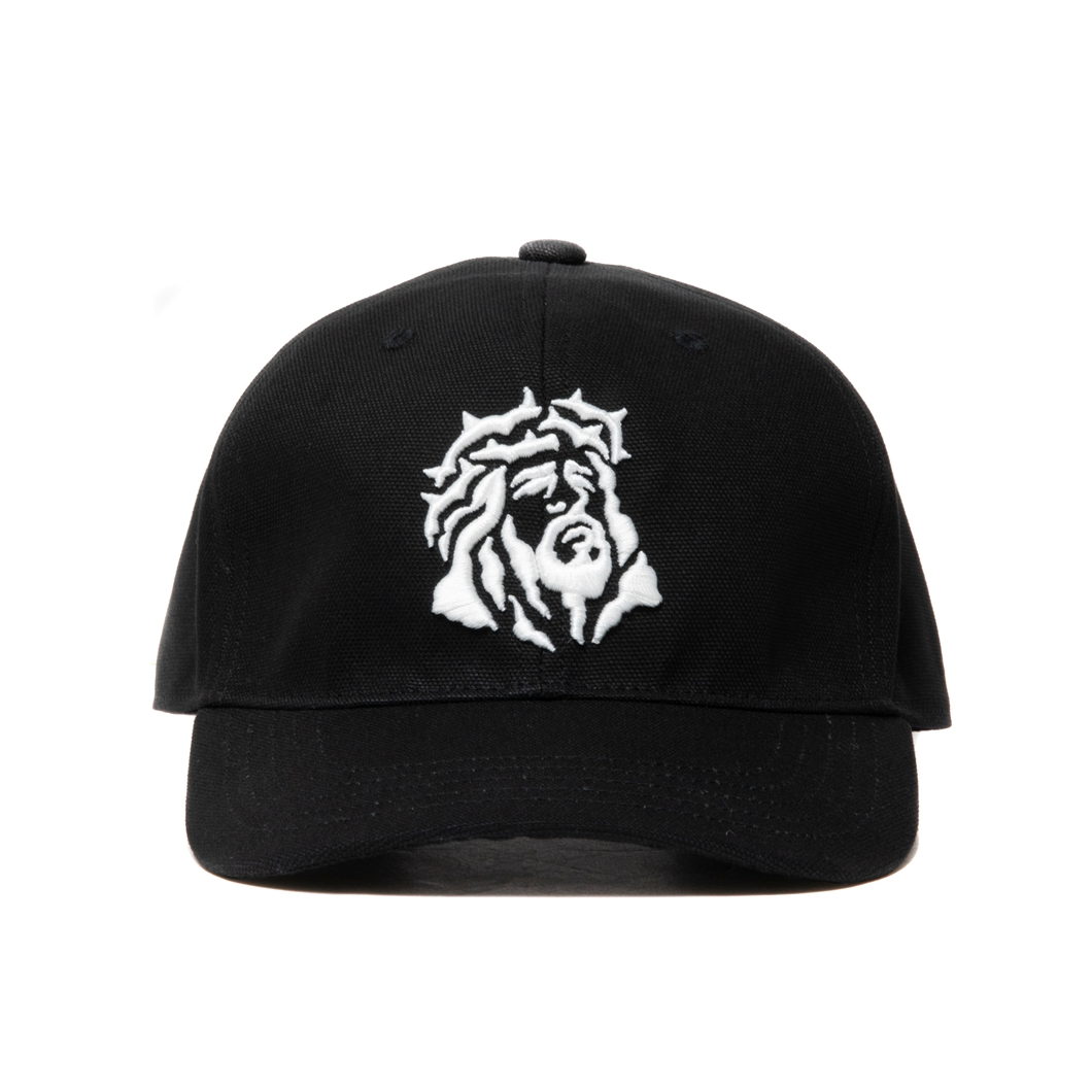 COOTIE PRODUCTIONS/Cotton OX 6 Panel Cap（Black/JESUS）［6パネル