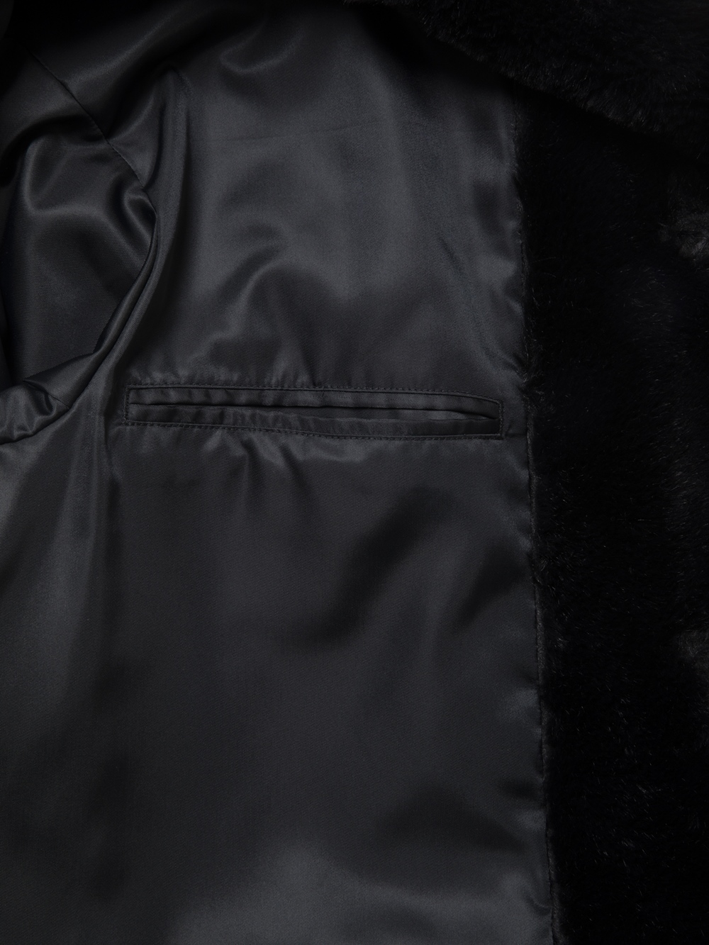 COOTIE PRODUCTIONS/Faux Fur Car Coat（Black）［フェイクファーカー