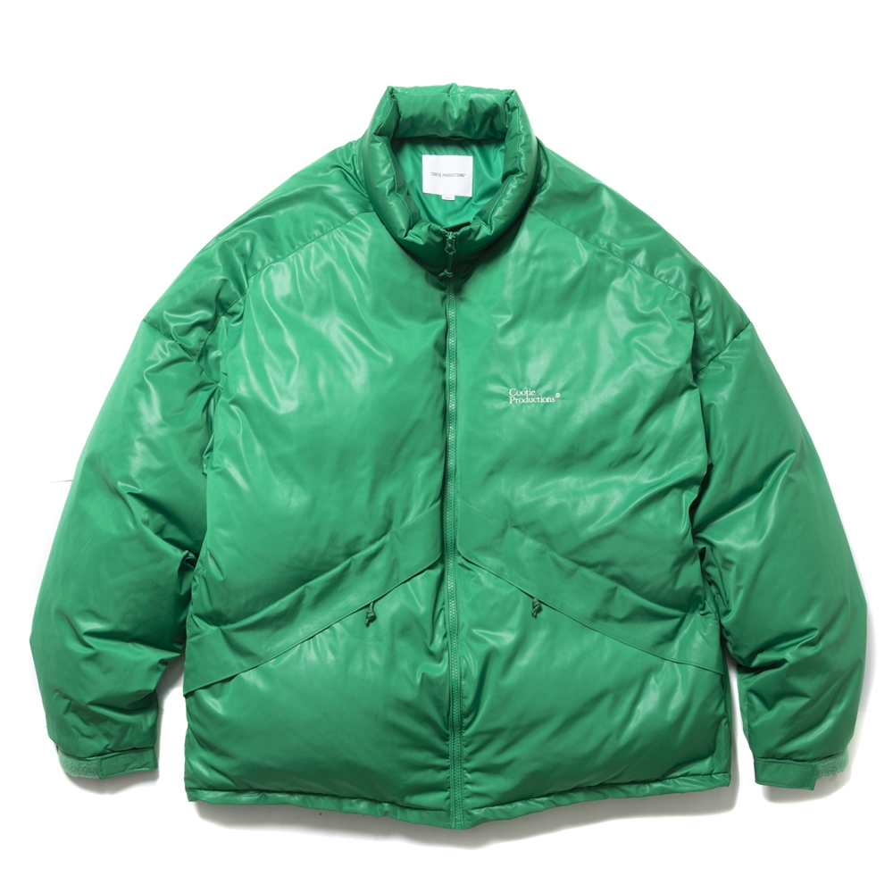 COOTIE PRODUCTIONS/Glossy Shell Down Jacket（Green）［グロッシー