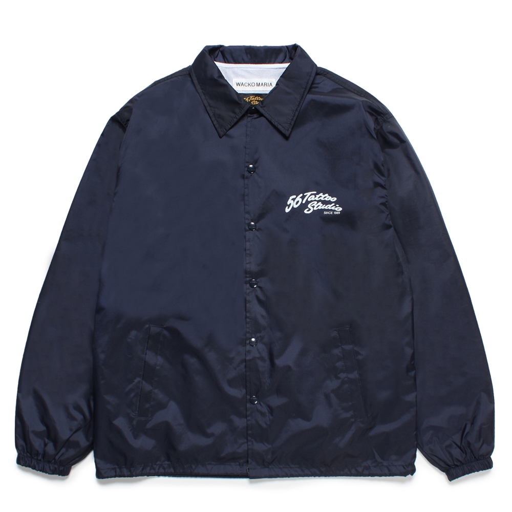WACKO MARIA/56 TATTOO STUDIO / COACH JACKET（NAVY）［コーチJKT-25