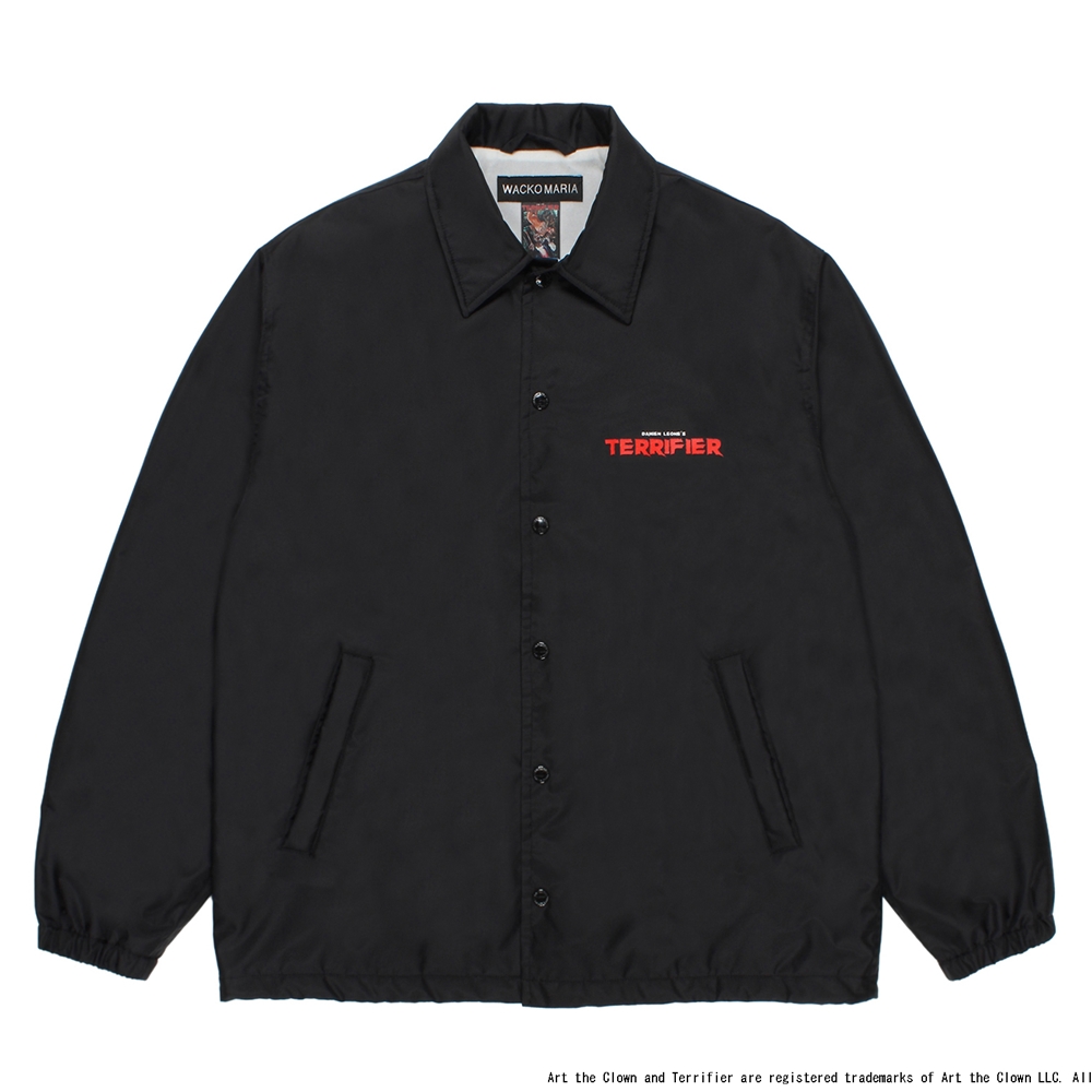WACKO MARIA/TERRIFIER / COACH JACKET（BLACK）［コーチJKT-25秋冬
