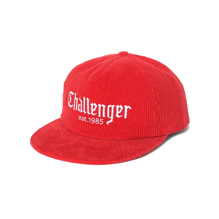 CHALLENGER/CORDUROY CAP（RED）［コーデュロイキャップ-26春夏］ - JONAS