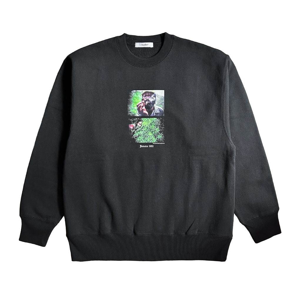 exodus brand/MASATAKA ISHIDA JAMAICA 1982 SWEAT CREW NECK TYPE-3