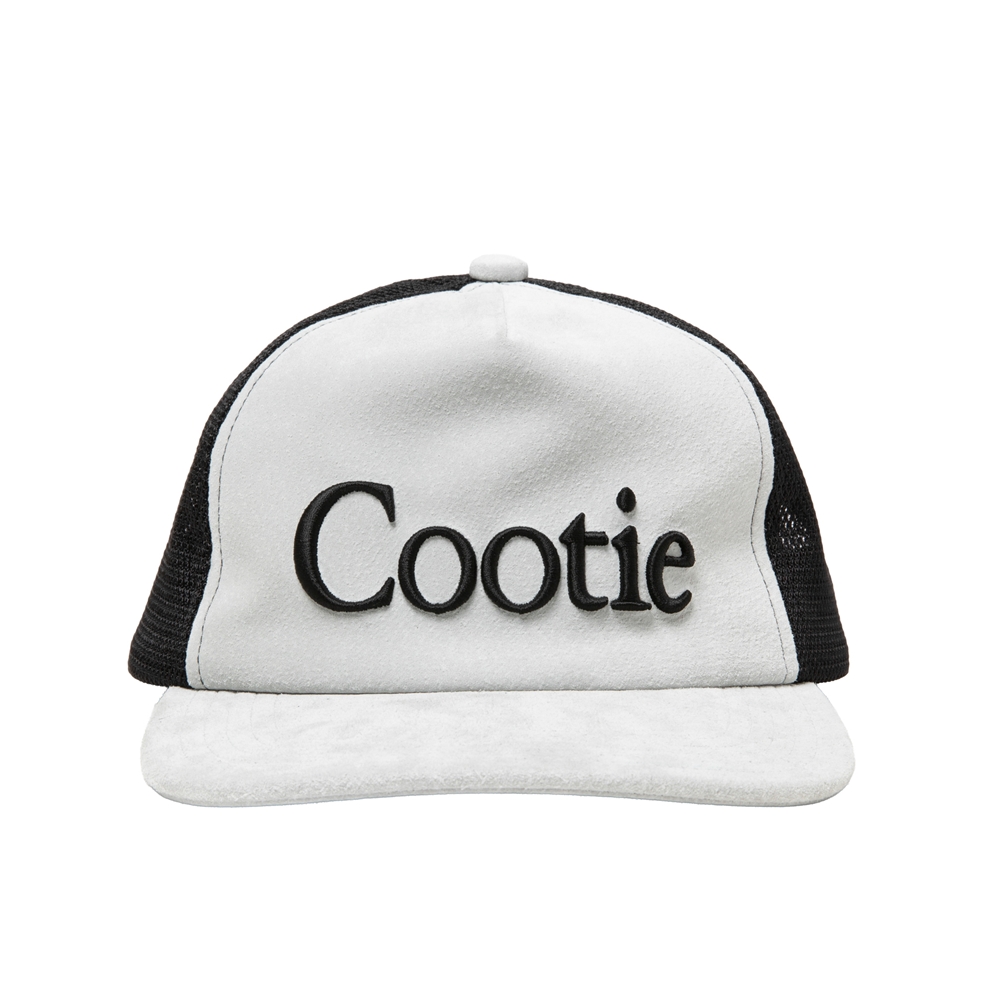 COOTIE PRODUCTIONS/Suede 5 Panel Mesh Cap（L.Gray）［スウェード5