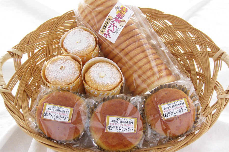 加工組合さくら 贅沢米粉シフォン＆こだわり米粉パンセット 3種: 全農