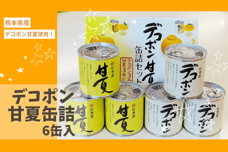 デコポン甘夏缶詰セット(6缶): you+youくまもと 農畜産物市場|【JA
