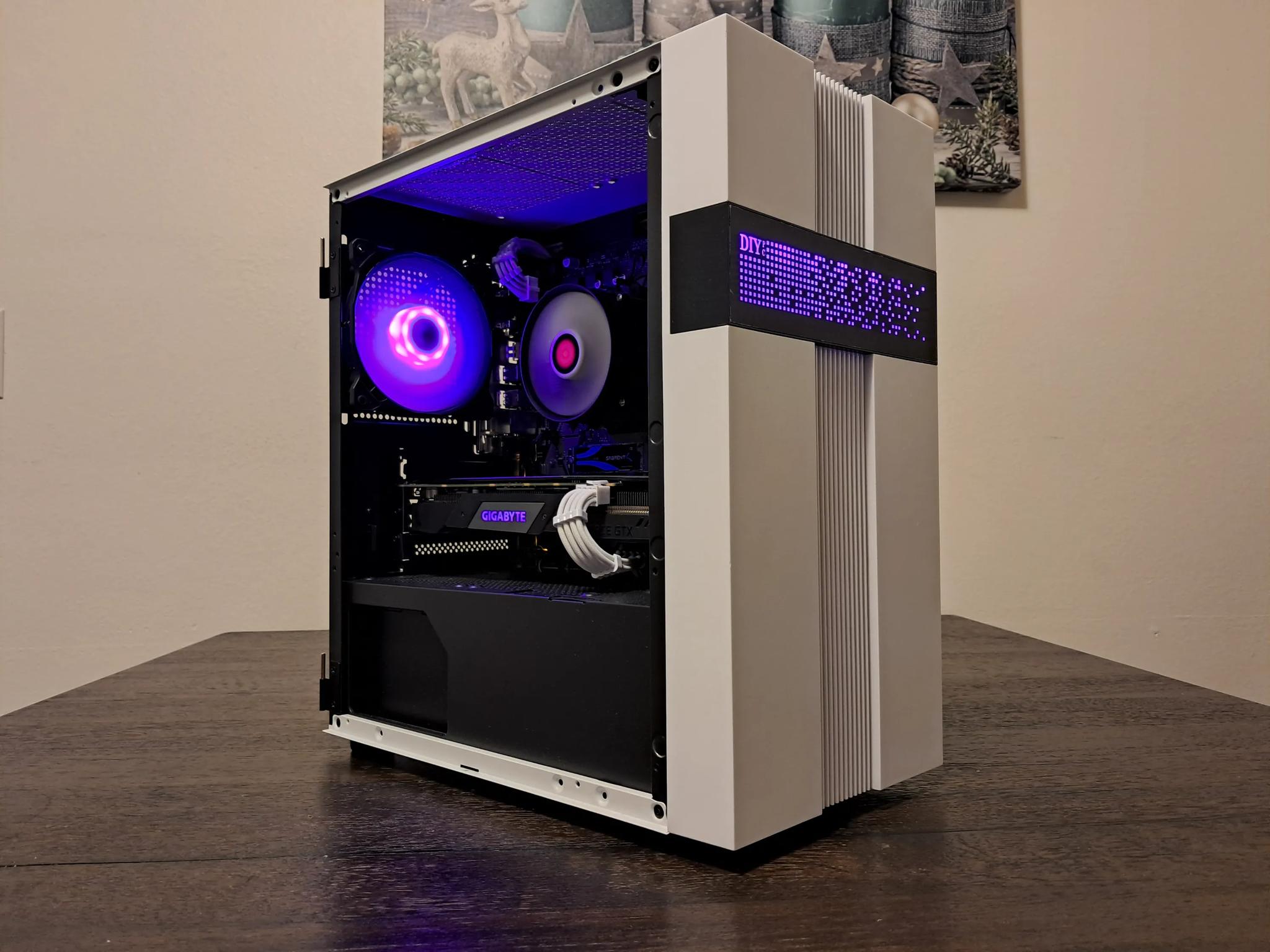 🔵⬜ Aesthetic Gaming PC ⬜🔵 Ryzen 5 3400G 3.7-4.2 GHz | Nvidia