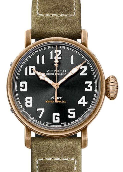 Zenith Pilot Type 20 Extra Special Bronze Black Arabic Dial